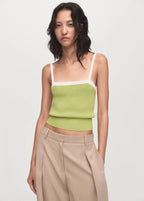 Knitted Top With Crossed Back