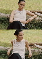 Knitted Top With Cut Out