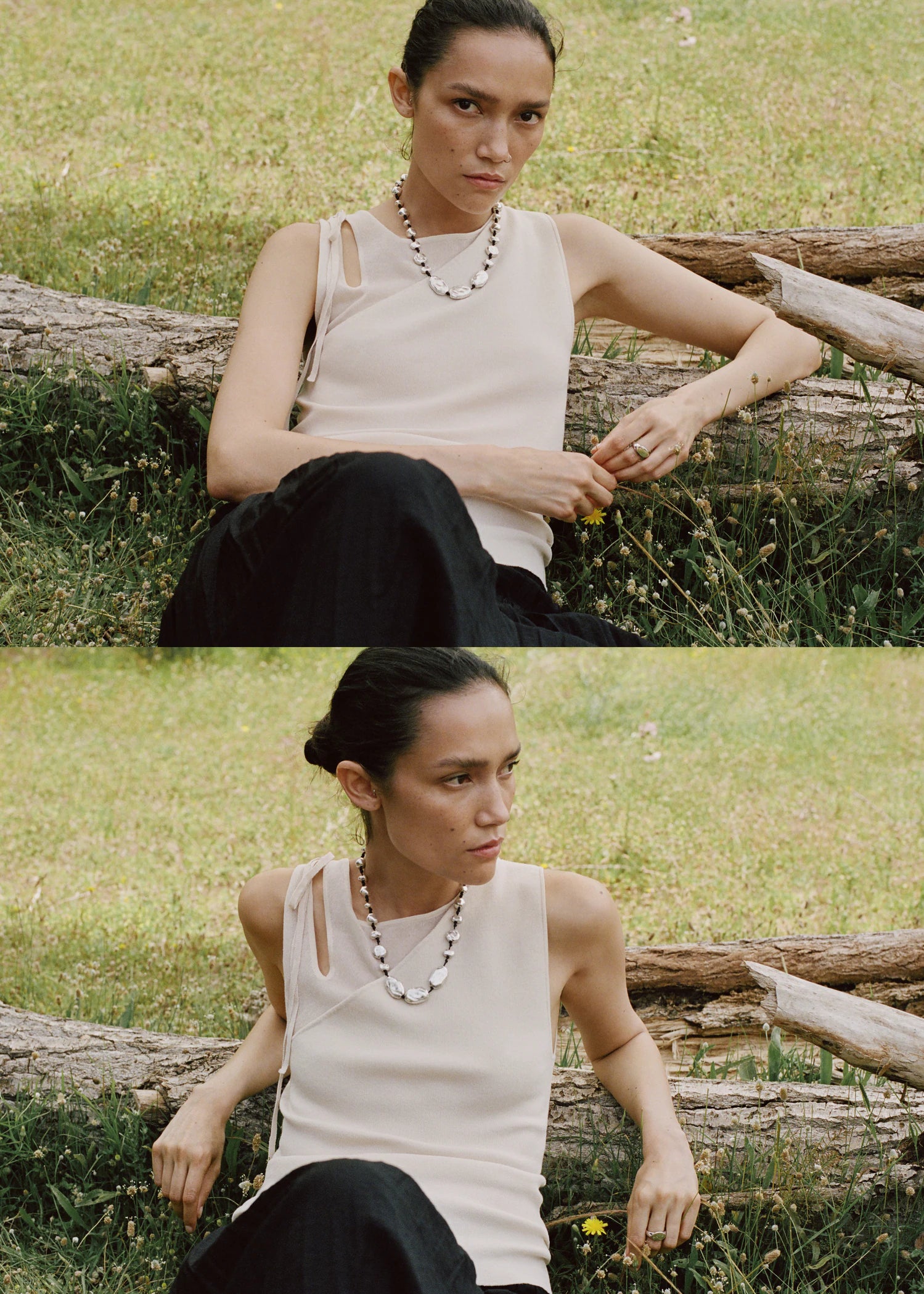 Knitted Top With Cut Out