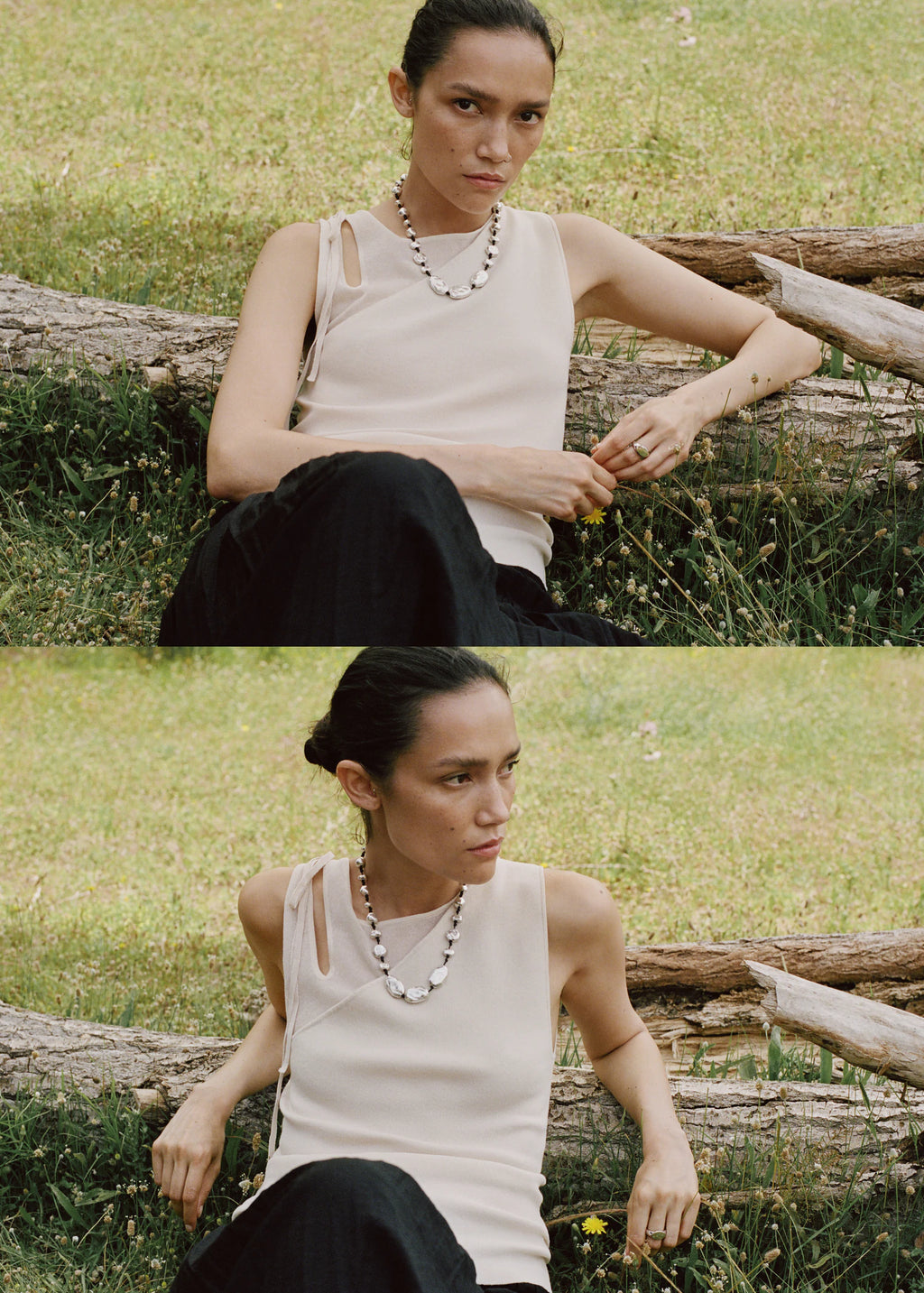 Knitted Top With Cut Out