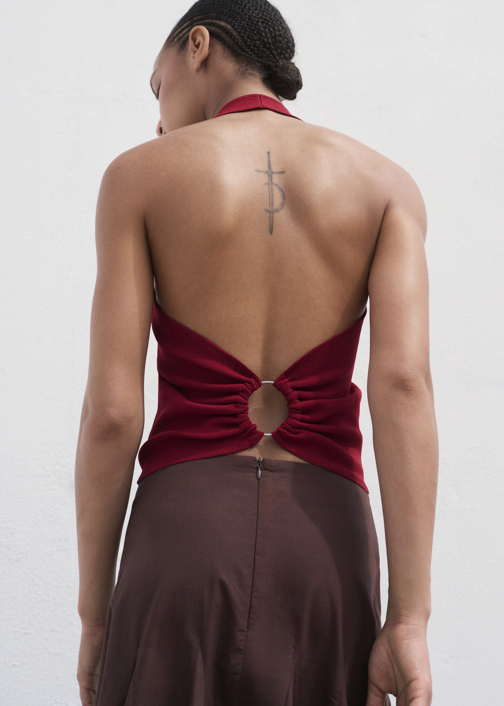 Knitted Top With Hoop Detail