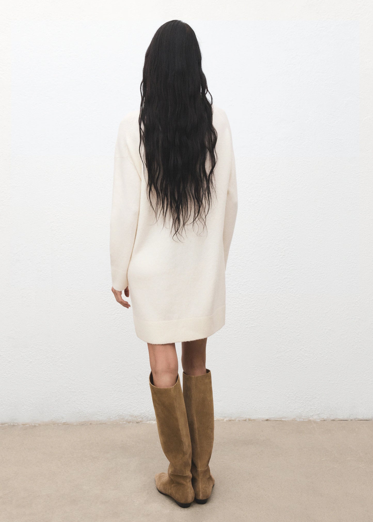 Knitted Turtleneck Dress