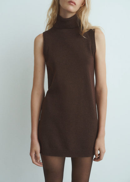 Knitted Turtleneck Dress