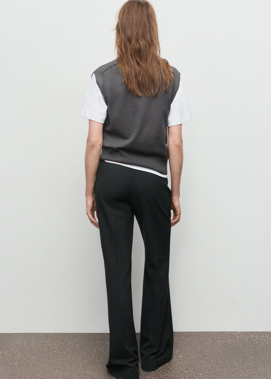 Knitted Waistcoat With Seam Detail