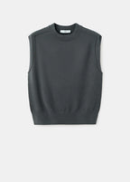 Knitted Waistcoat With Seam Detail