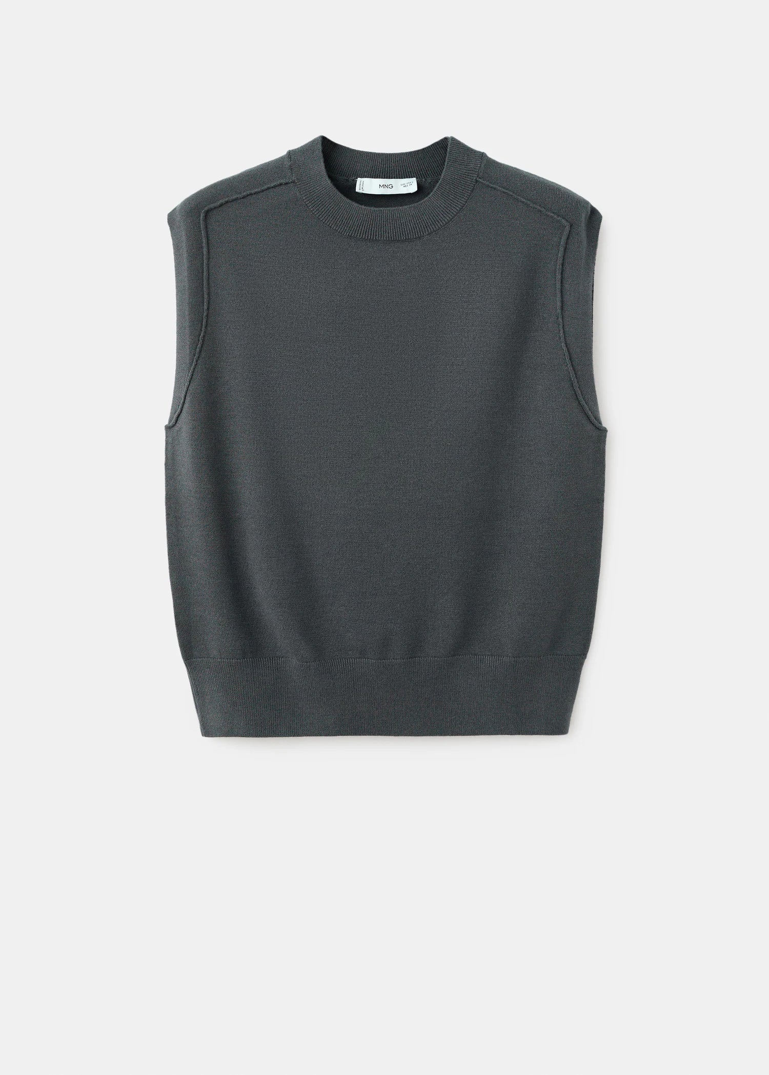 Knitted Waistcoat With Seam Detail