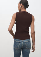 Knitted Waistcoat With Slits