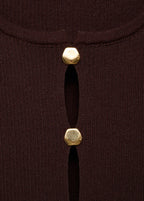 Knitted Waistcoat With Slits