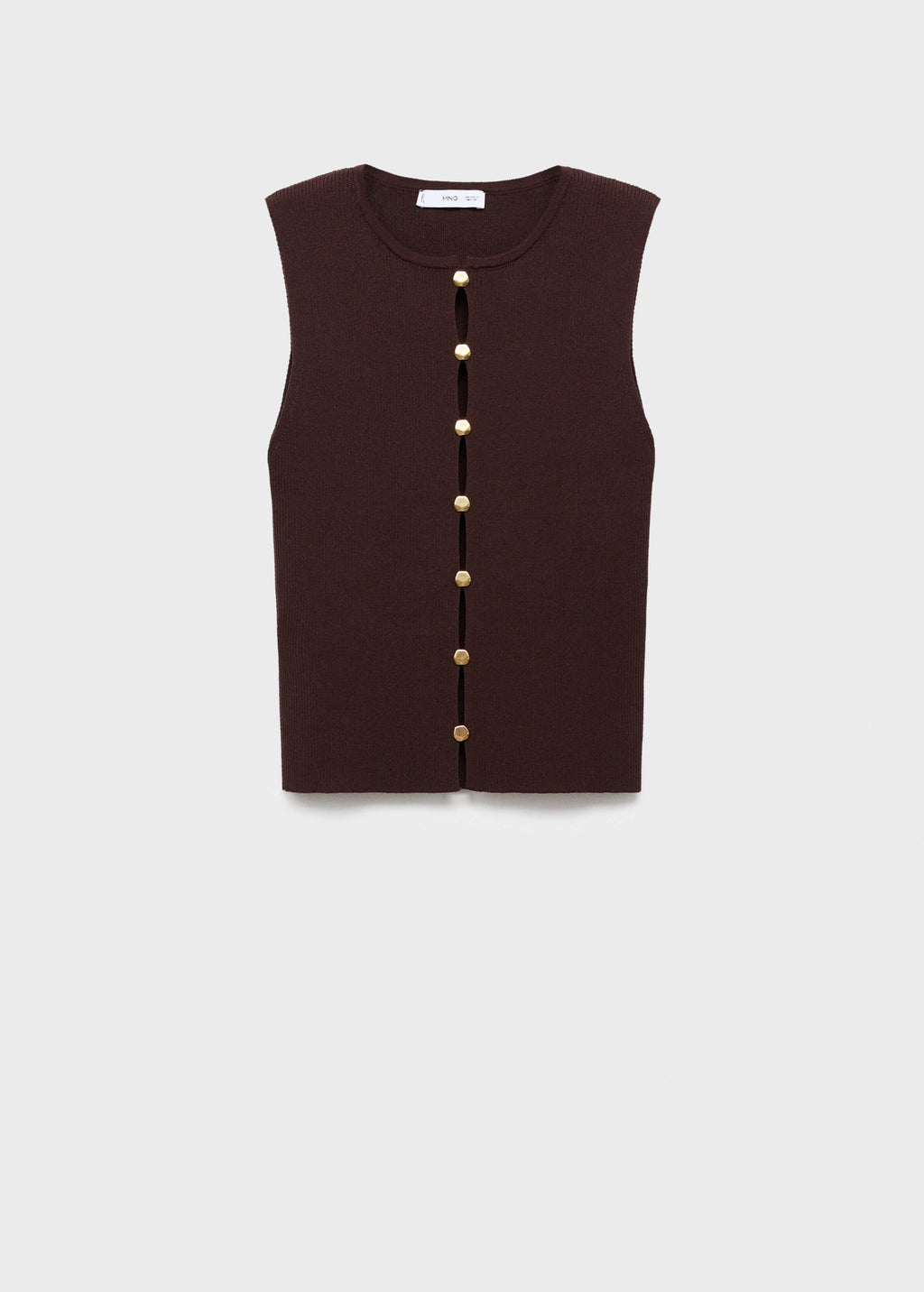 Knitted Waistcoat With Slits