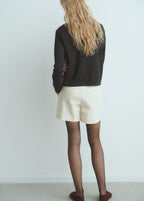 Knitted Wool Blend Sweater