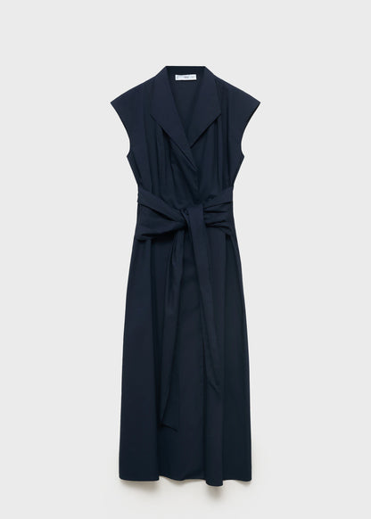 Knot Detail Shirt Dress