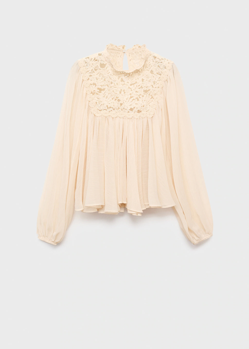 Lace Combination Blouse