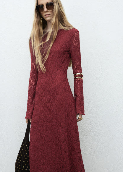 Lace Dress With Bell Sleeves