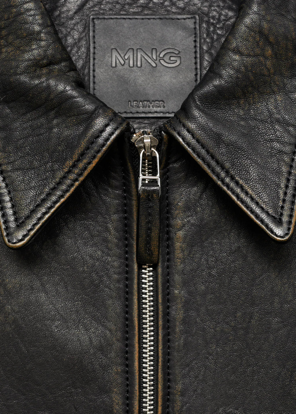 Lapels Leather Jacket