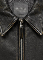 Lapels Leather Jacket
