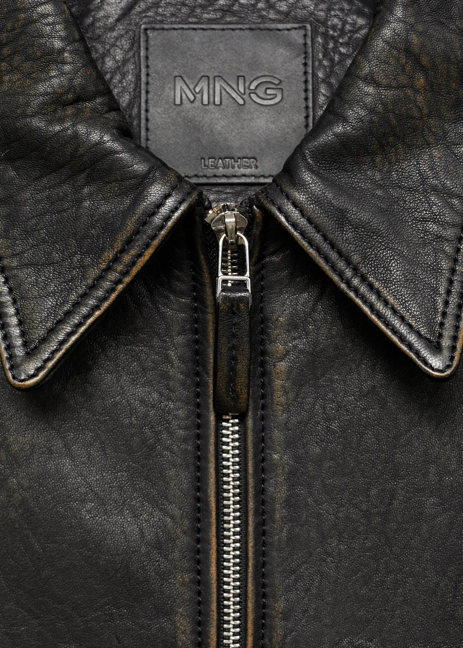 Lapels Leather Jacket