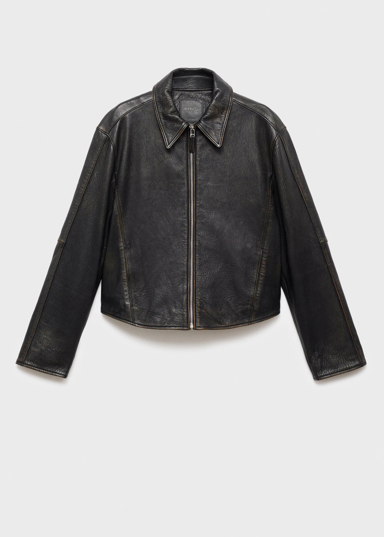 Lapels Leather Jacket