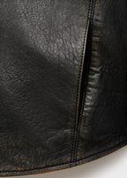 Lapels Leather Jacket