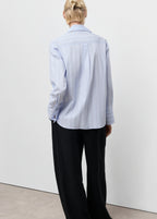 Lapels Striped Shirt