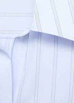 Lapels Striped Shirt