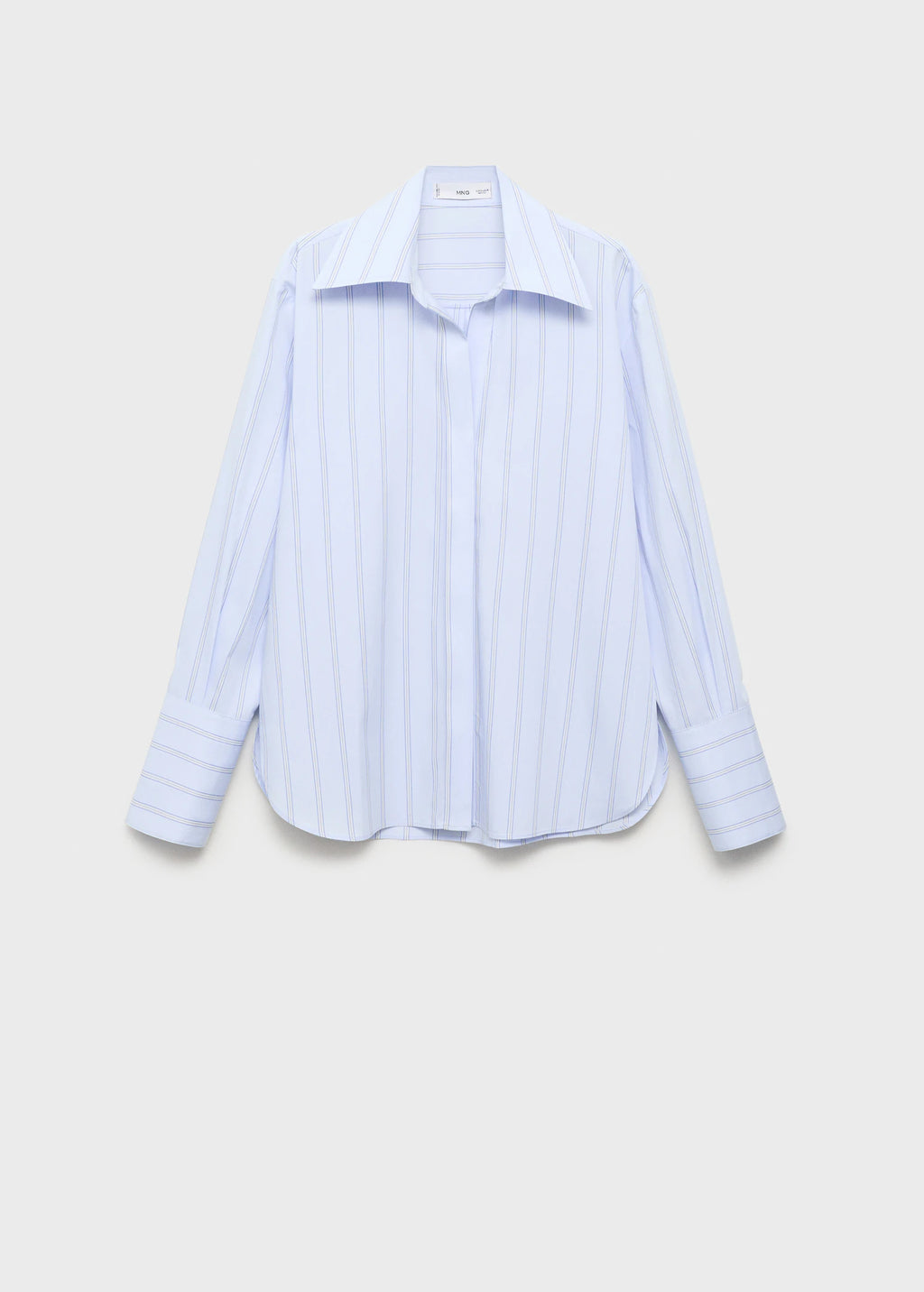 Lapels Striped Shirt