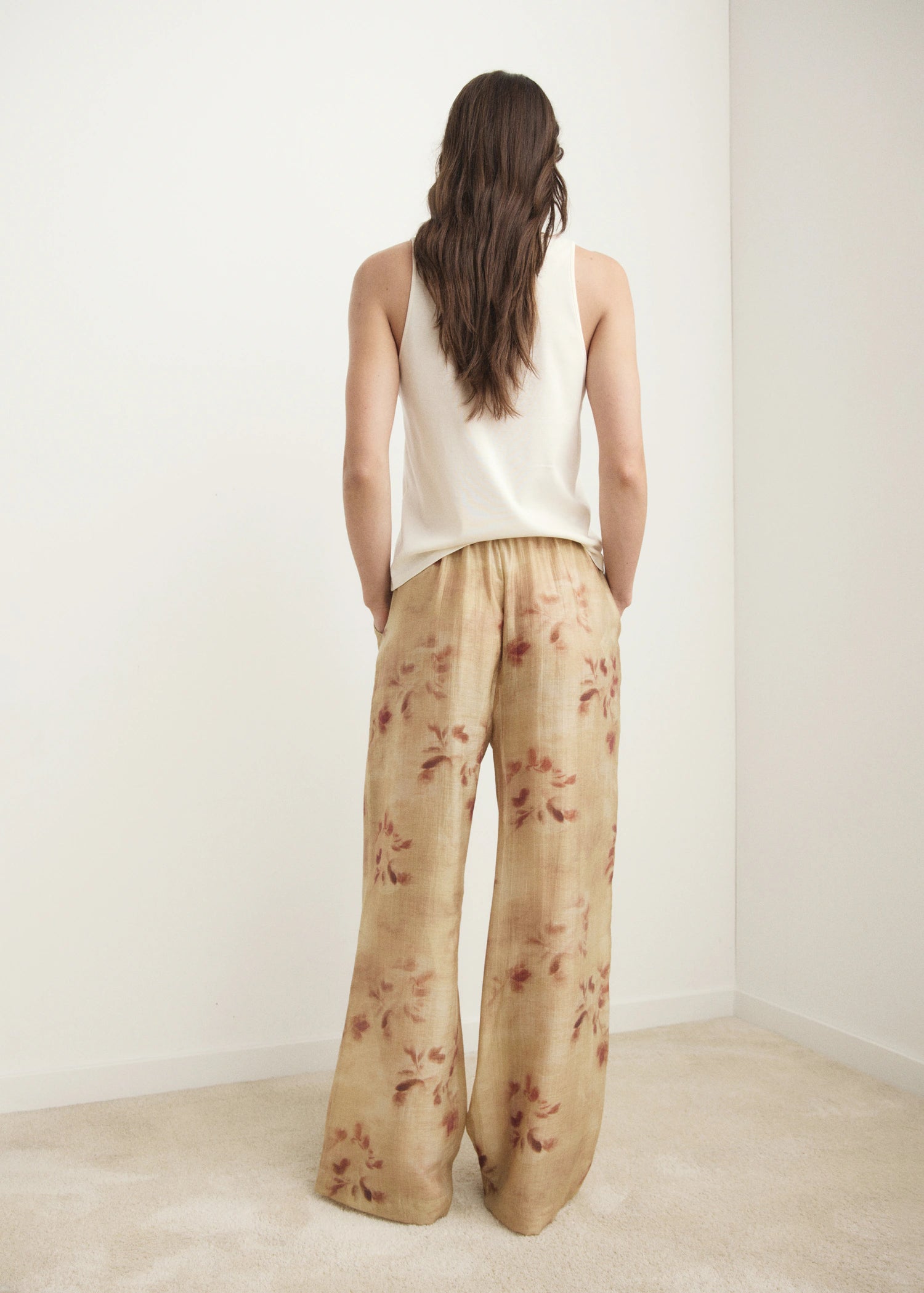Leaf Print Trousers