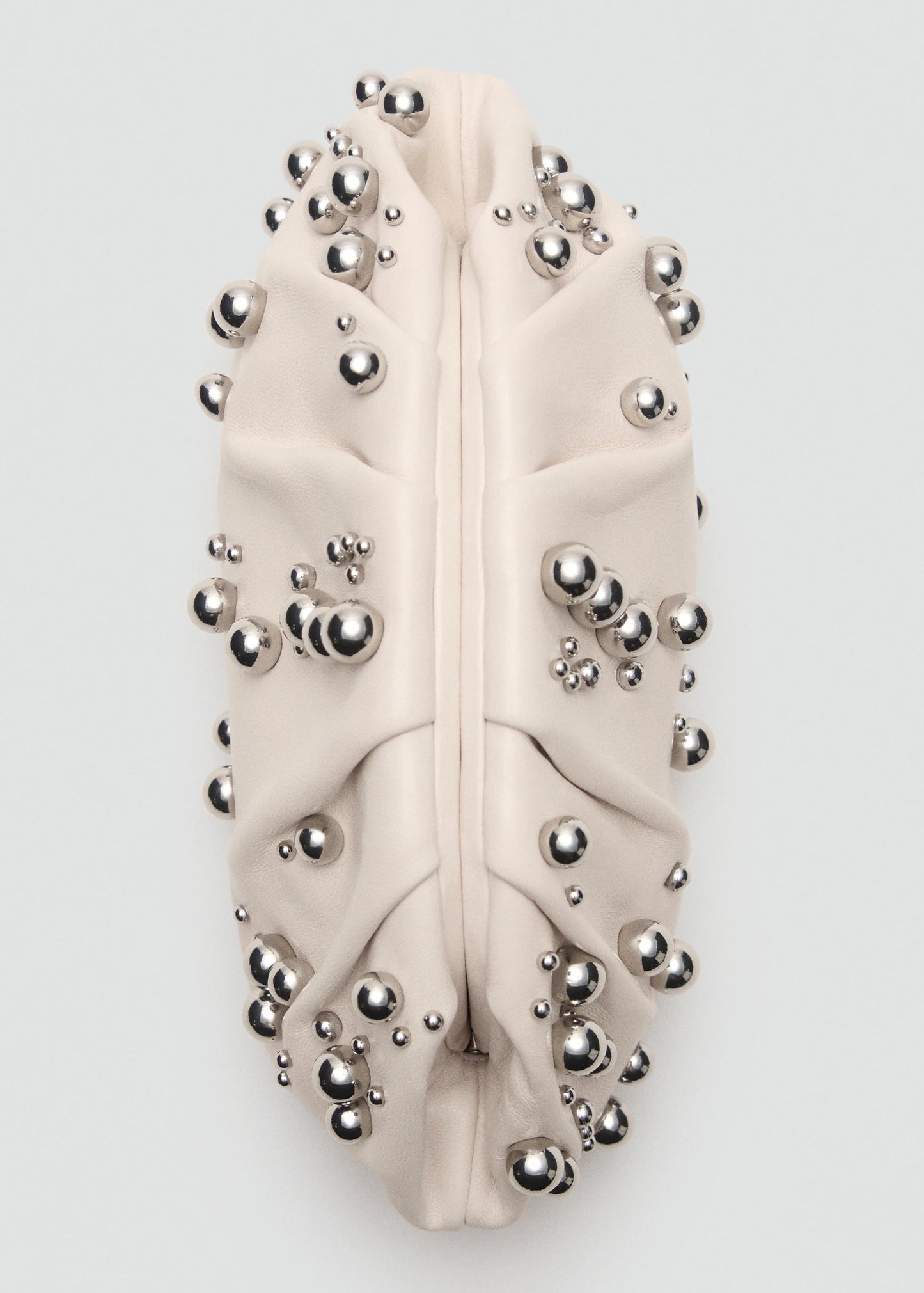 Leather Handbag With Ball Detail