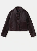 Leather Jacket With Fur Pockets