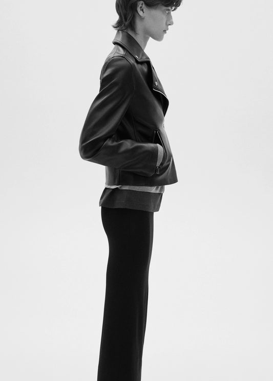 Leather Effect Biker Jacket