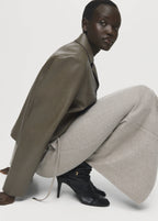 Leather Effect Jacket With Pockets