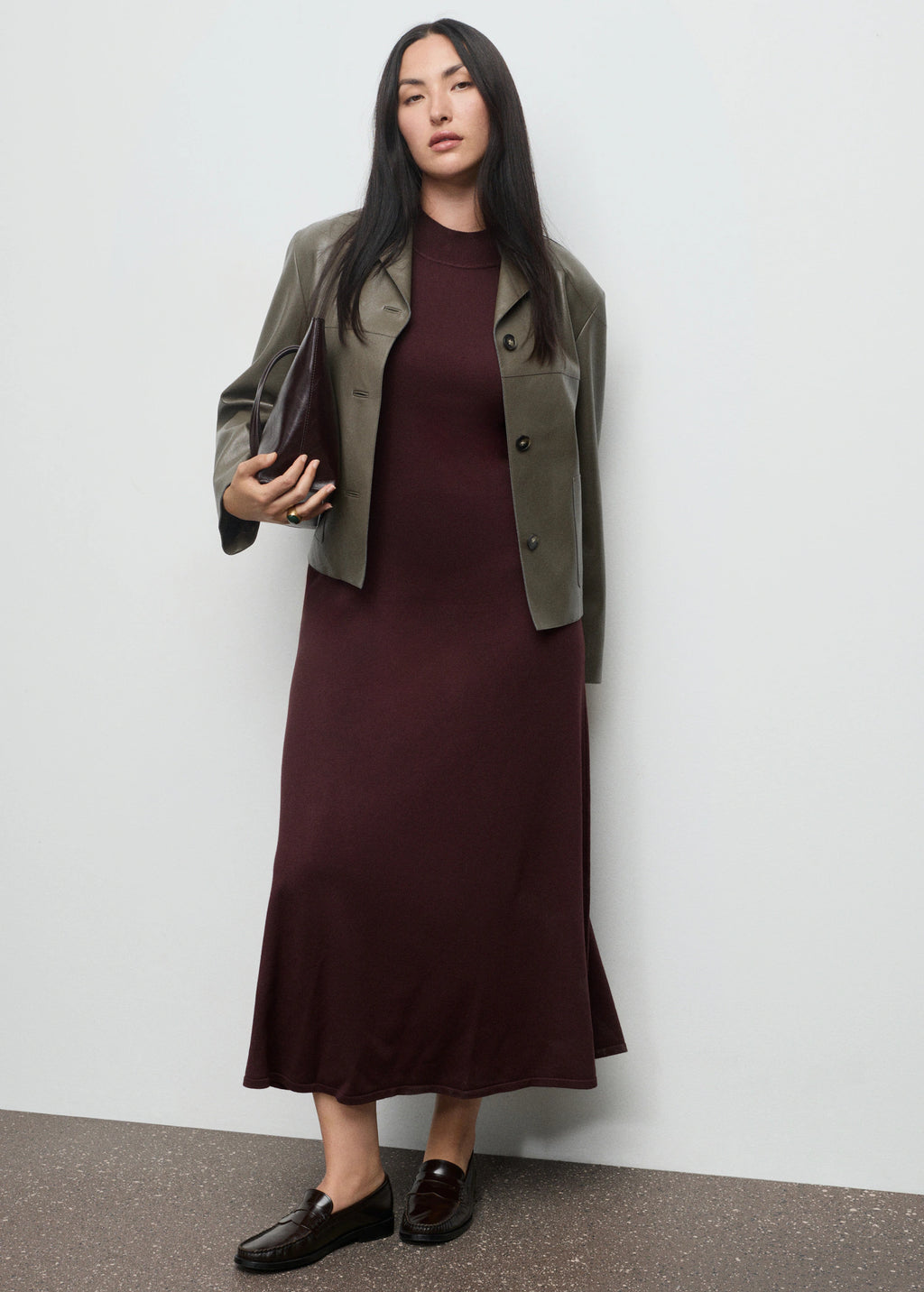 Leather Effect Jacket With Pockets