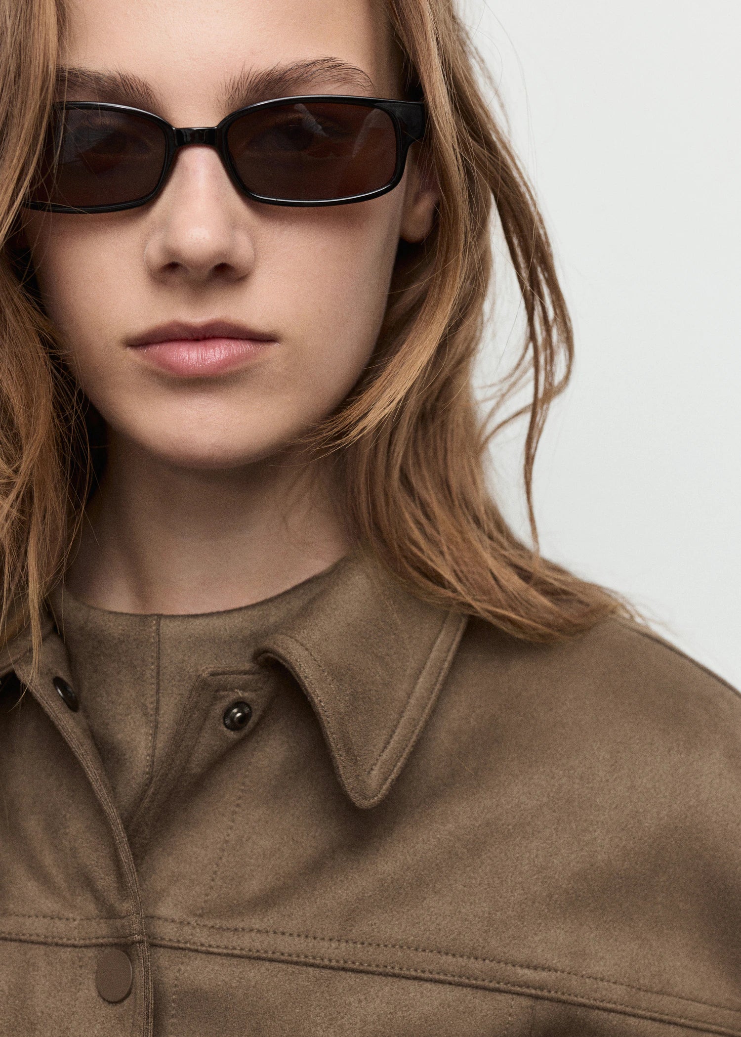 Leather Effect Jacket With Pockets