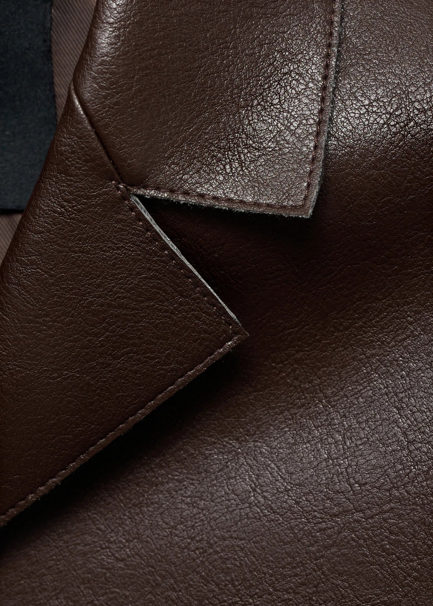 Leather Effect Jacket With Pockets