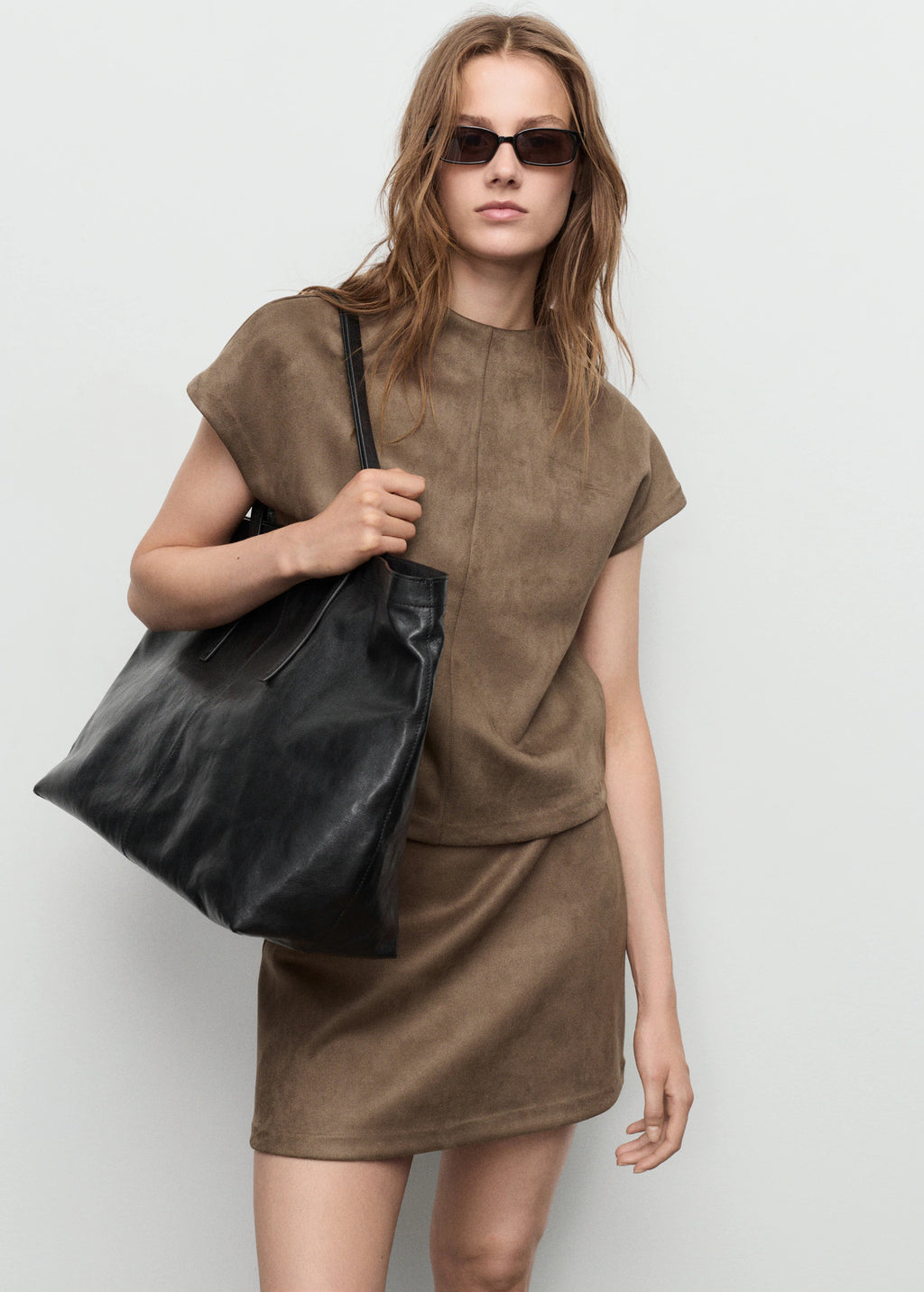 Leather Effect T Shirt