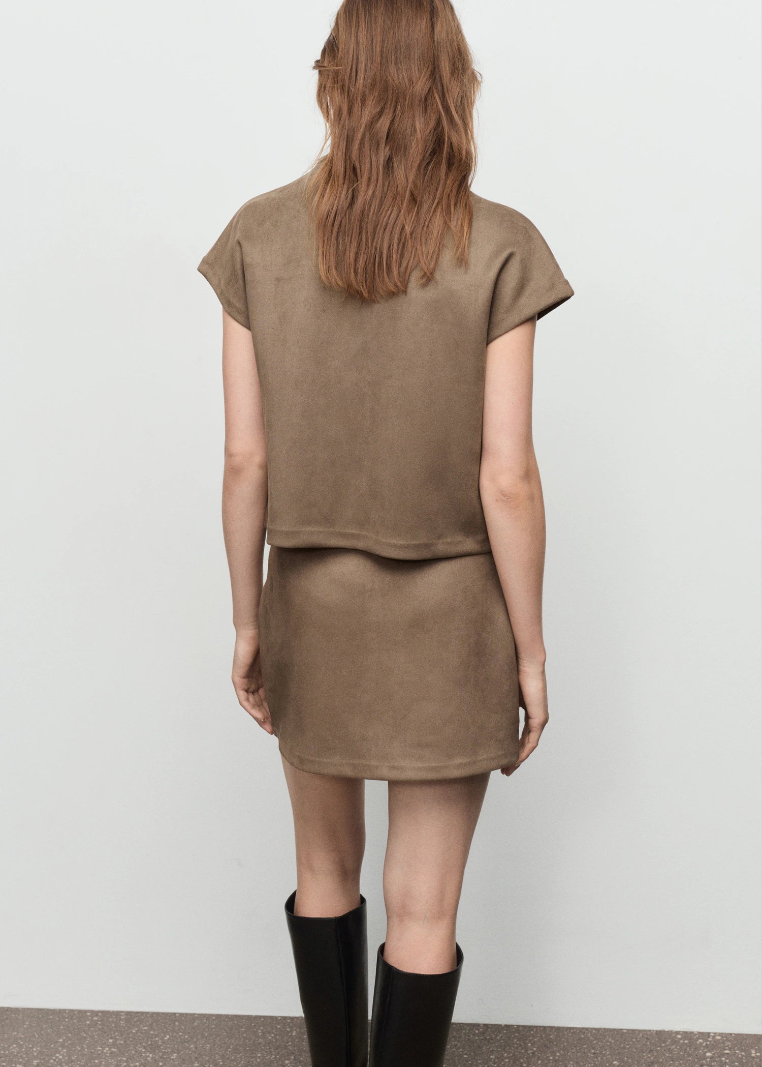 Leather Effect T Shirt