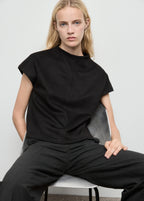 Leather Effect T Shirt