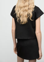 Leather Effect T Shirt