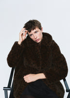 Leopard Fur Effect Coat