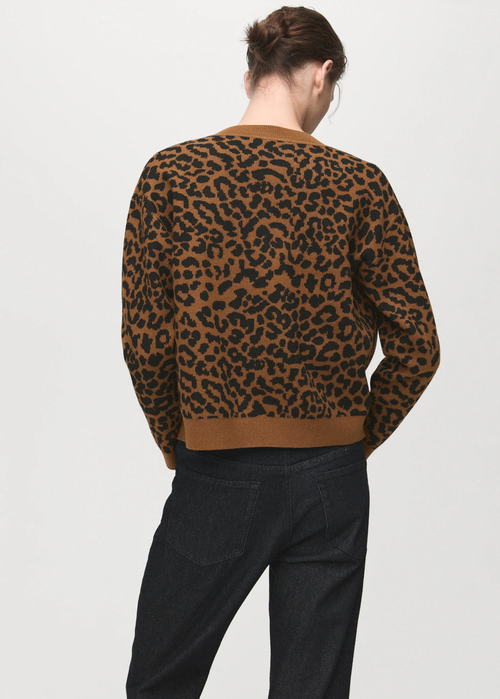 Leopard Knit Cardigan