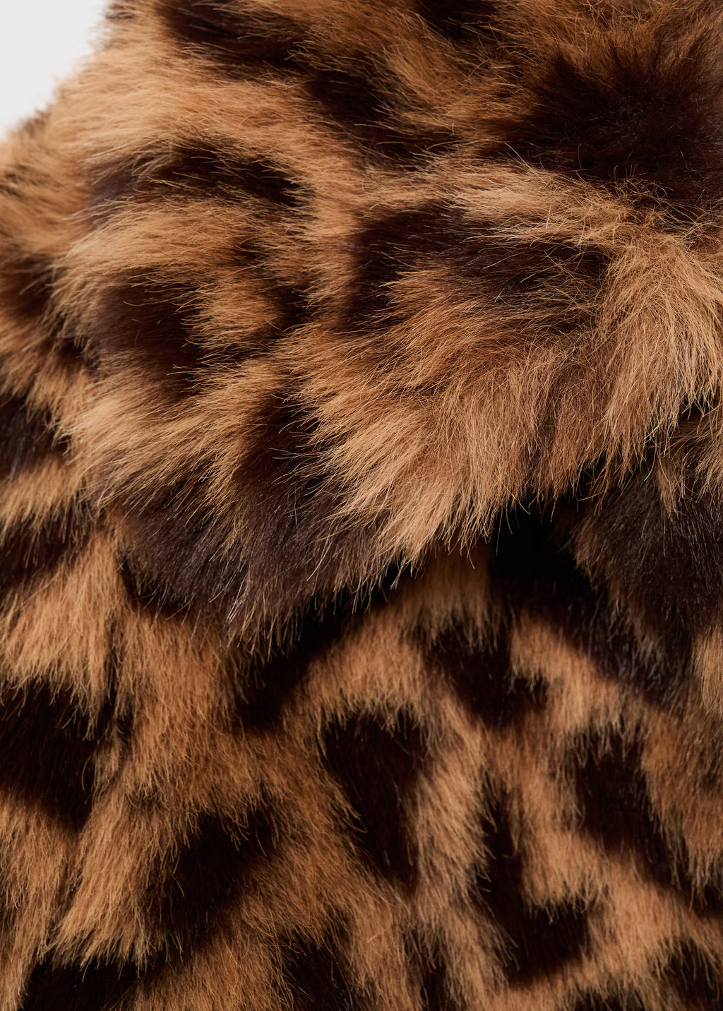 Leopard Print Fur Effect Coat