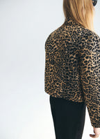 Leopard Print Jacket With Buttons
