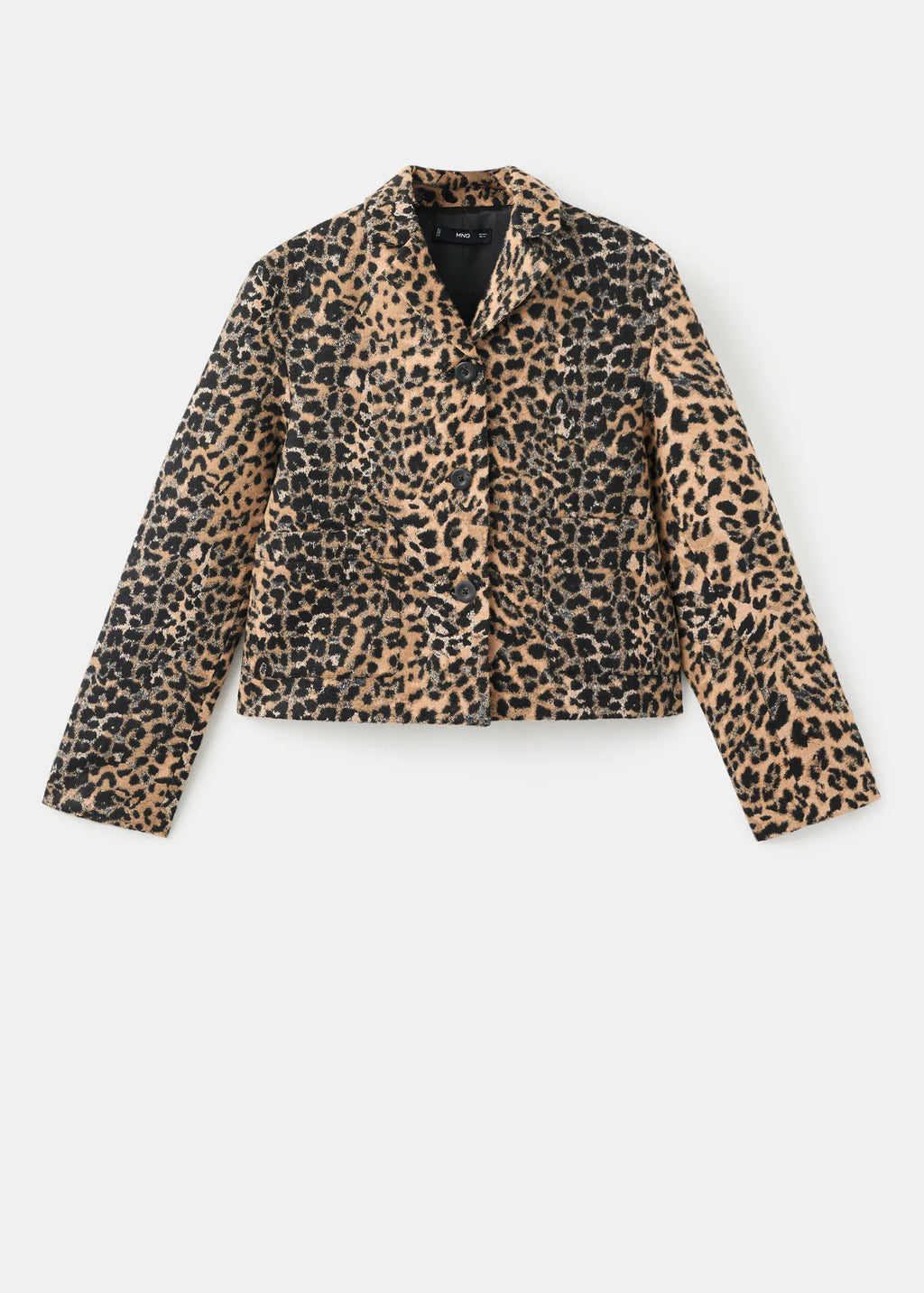 Leopard Print Jacket With Buttons