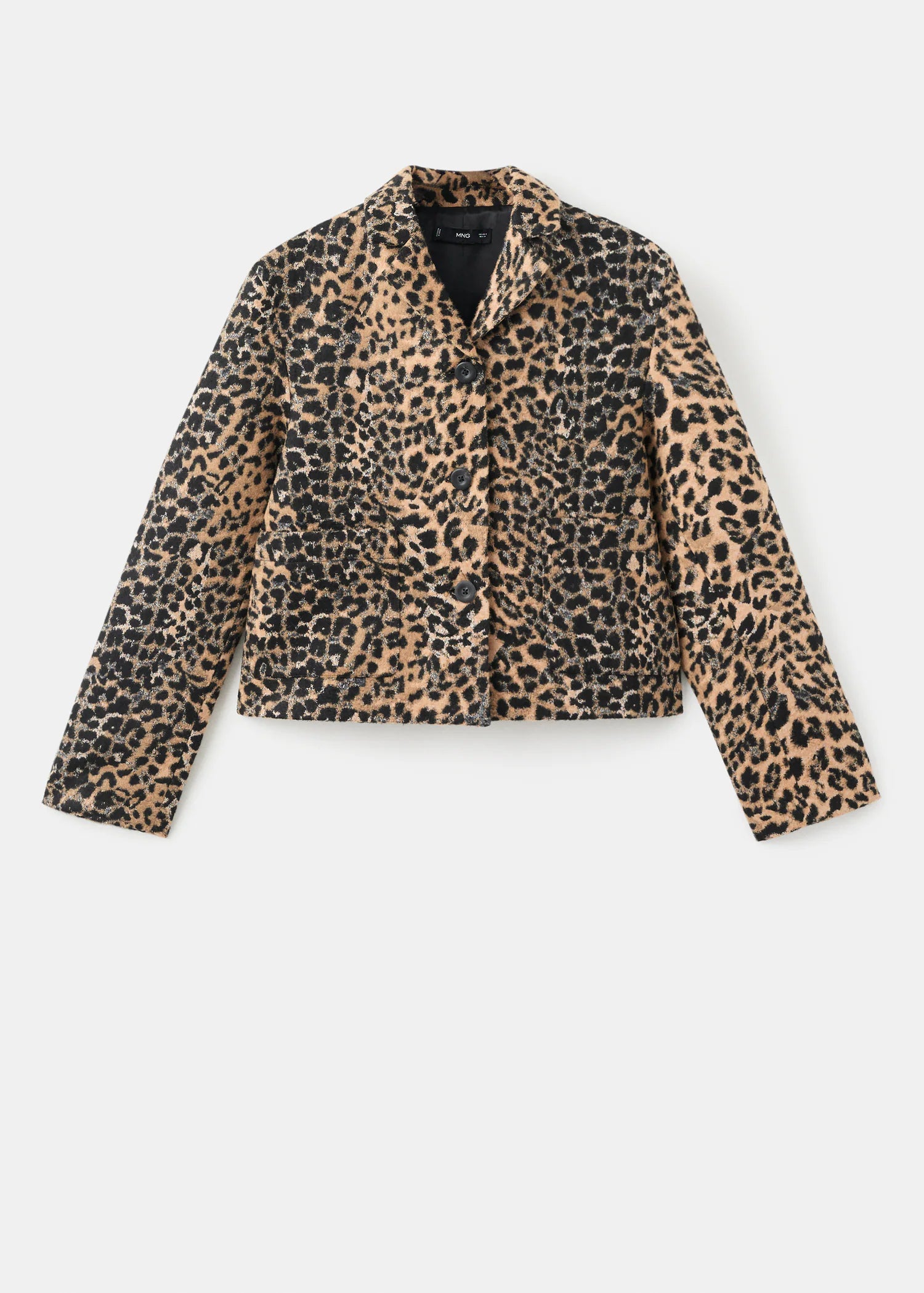 Leopard Print Jacket With Buttons