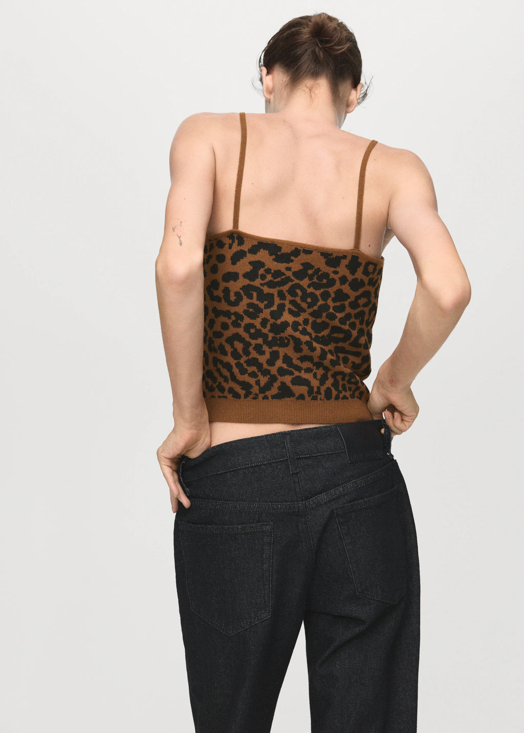 Leopard Print Knitted Top