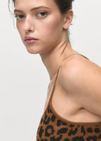 Leopard Print Knitted Top