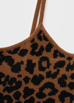 Leopard Print Knitted Top