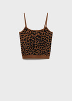 Leopard Print Knitted Top