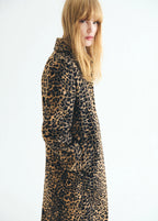 Leopard Print Long Coat