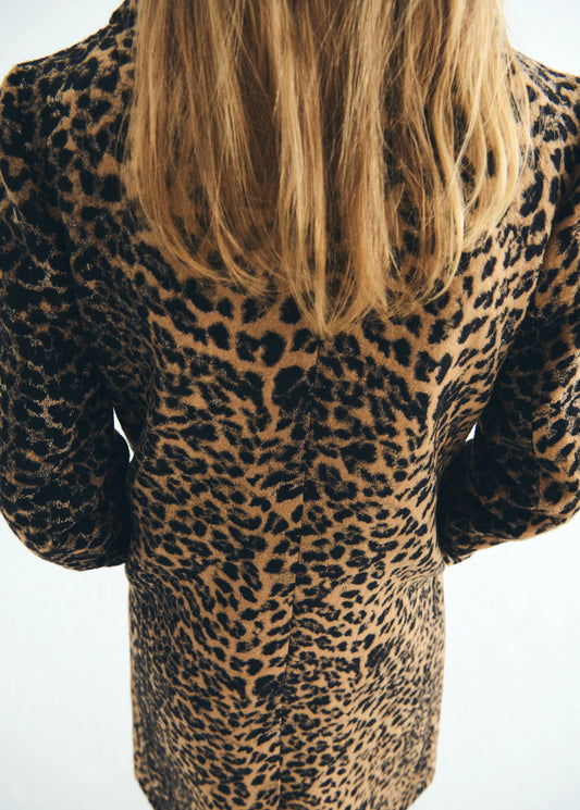 Leopard Print Long Coat