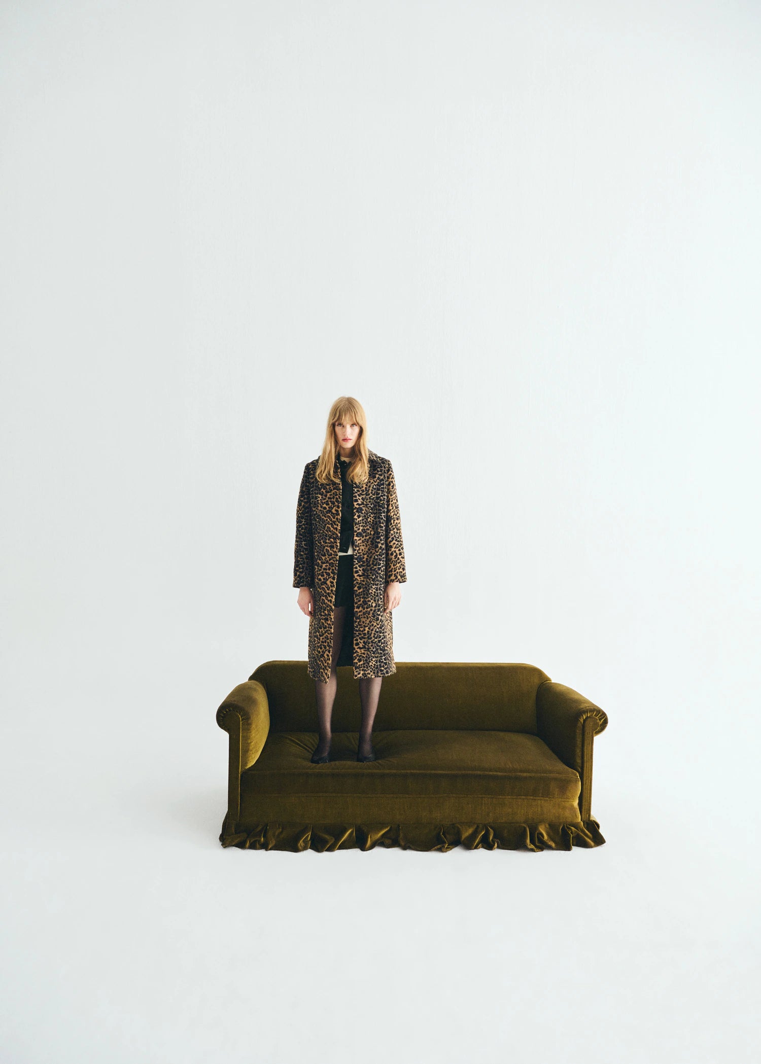 Leopard Print Long Coat